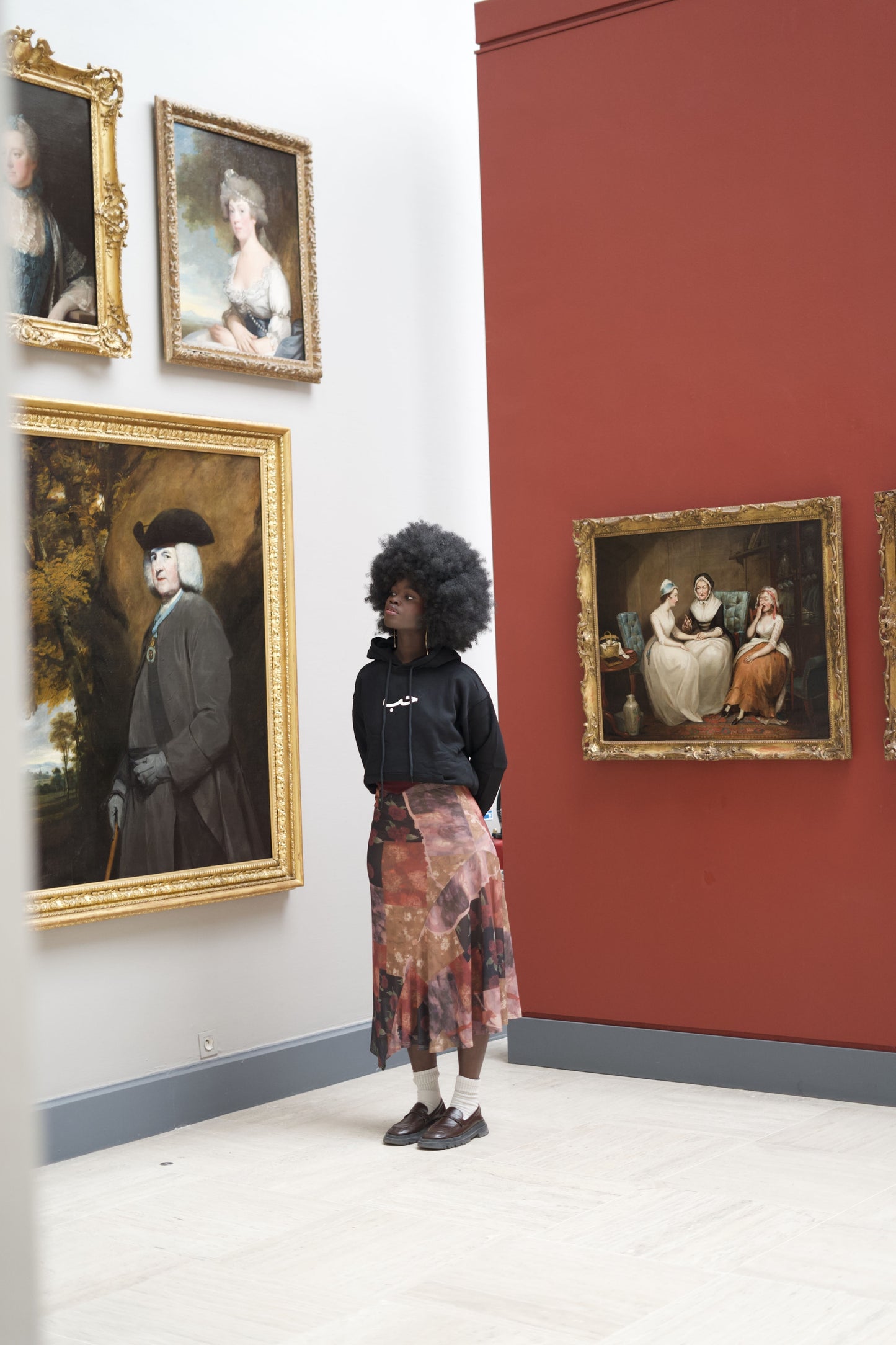 Sweat à capuche noir - Amour en arabe - Unisexe