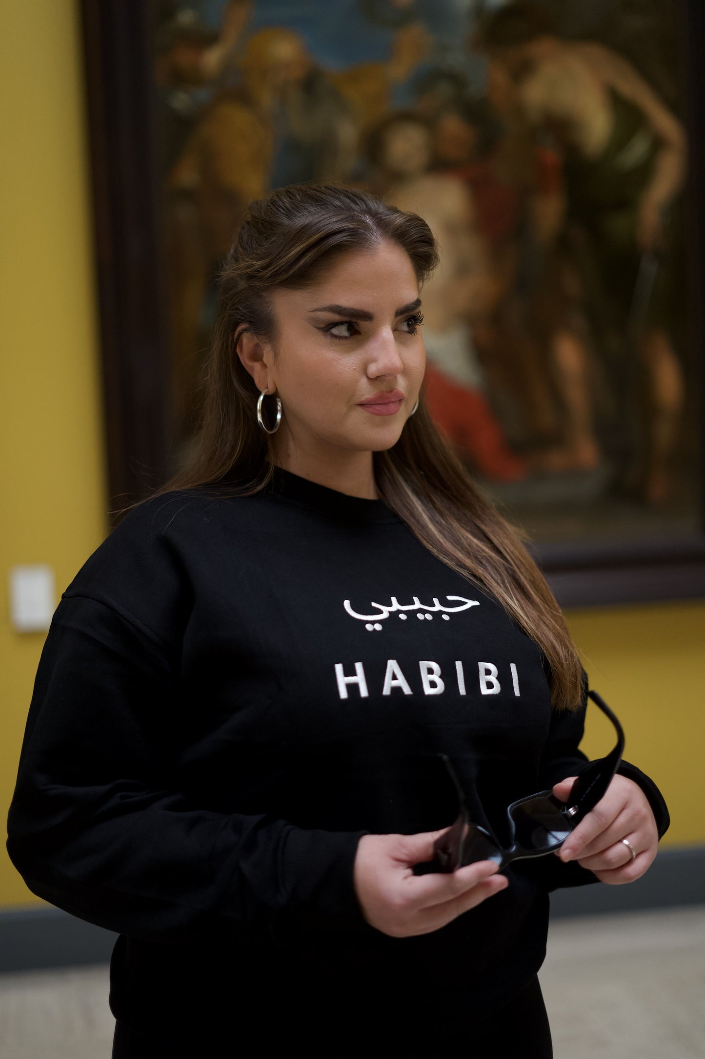 Sweat noir Habibi - Unisexe