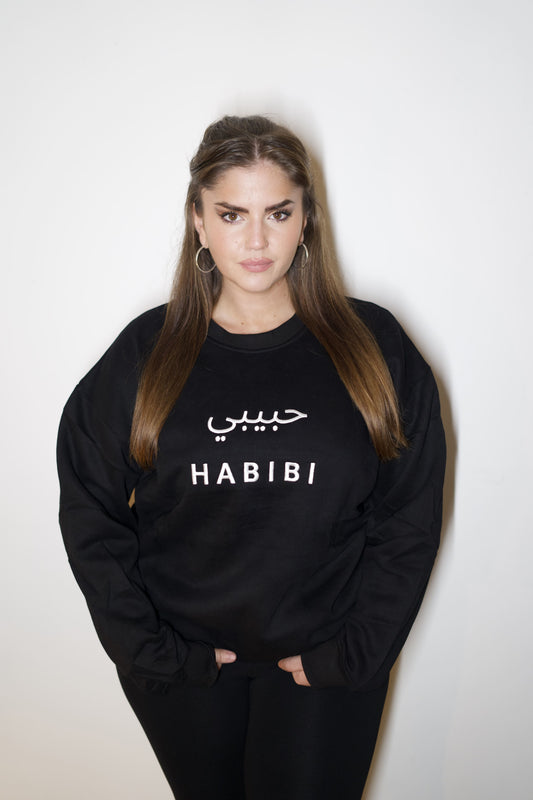 Sweat noir Habibi - Unisexe