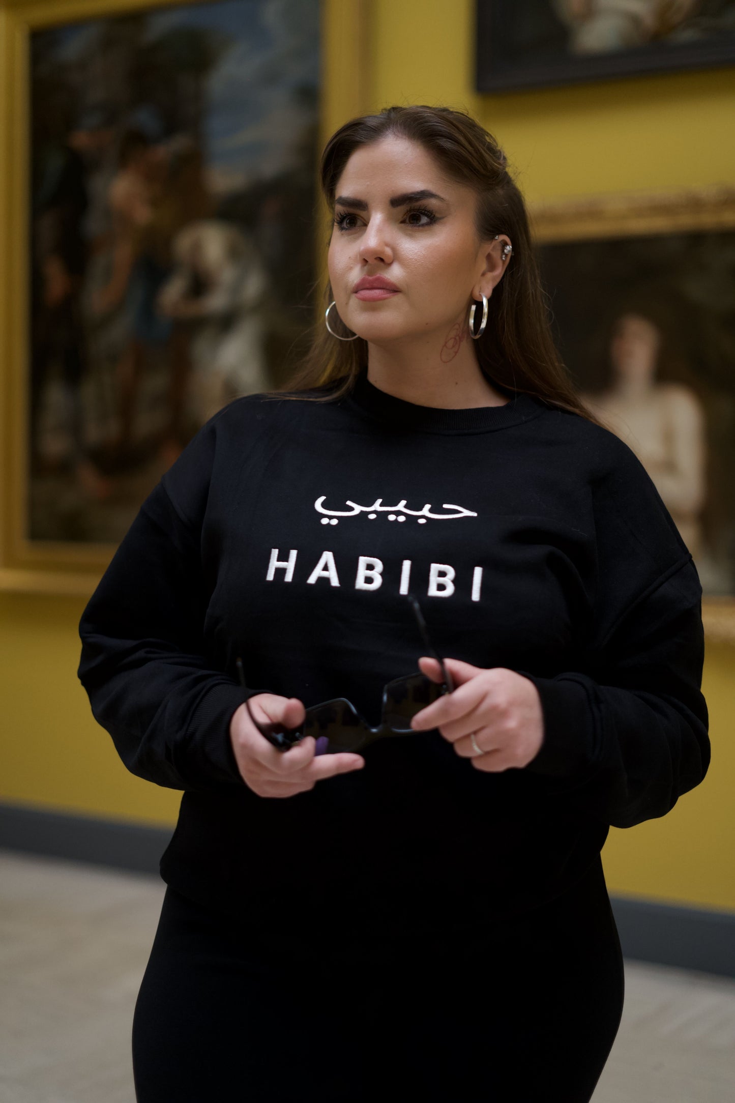 Sweat noir Habibi - Unisexe